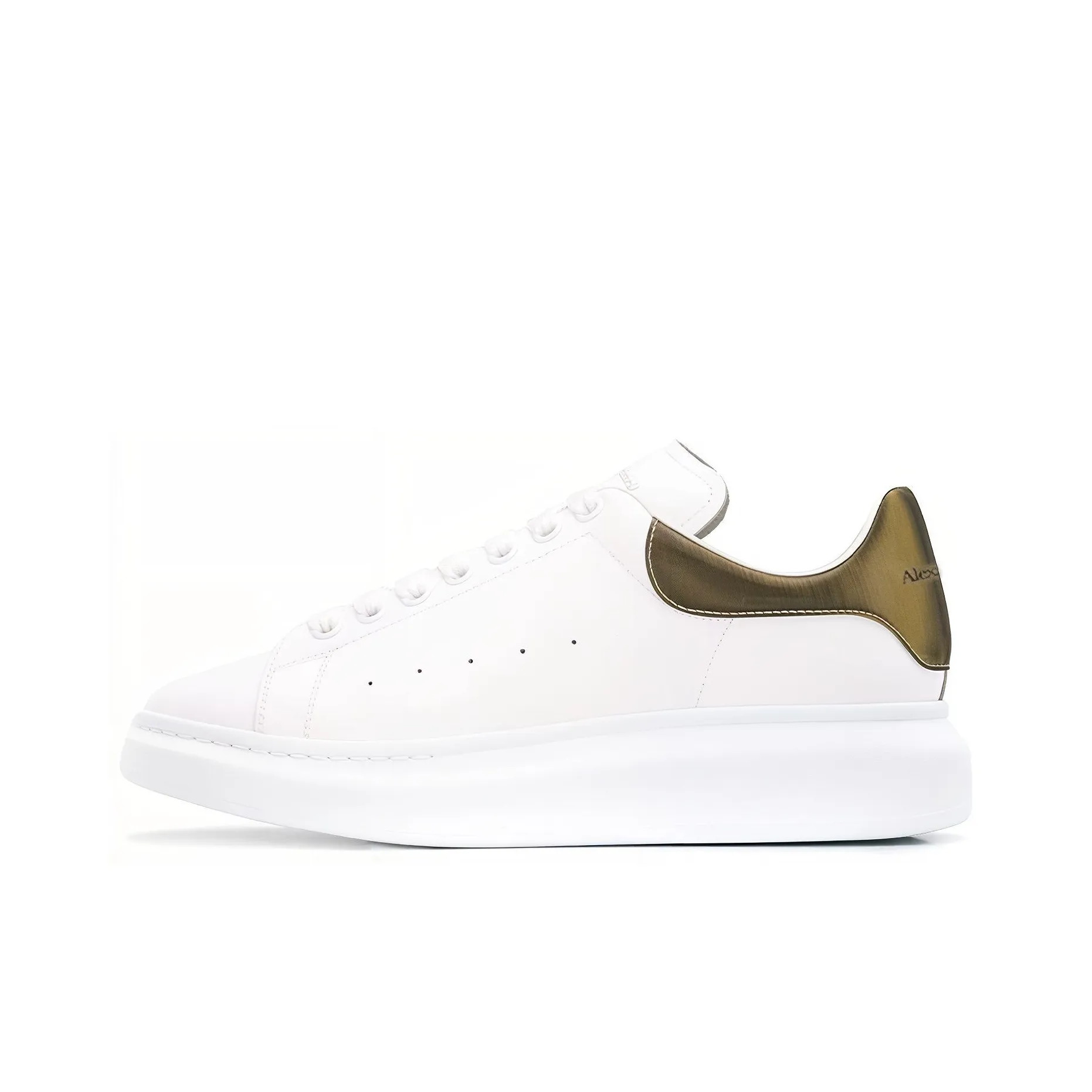 Alexander McQueen Oversized Contrast Metallic 'White'