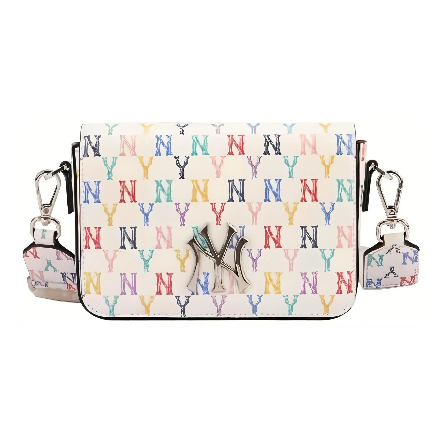 MLB Monogram Collection MONOGRAM Collection Cotton Pochette, Shoulder Bag, Crossbody Bag Unisex White