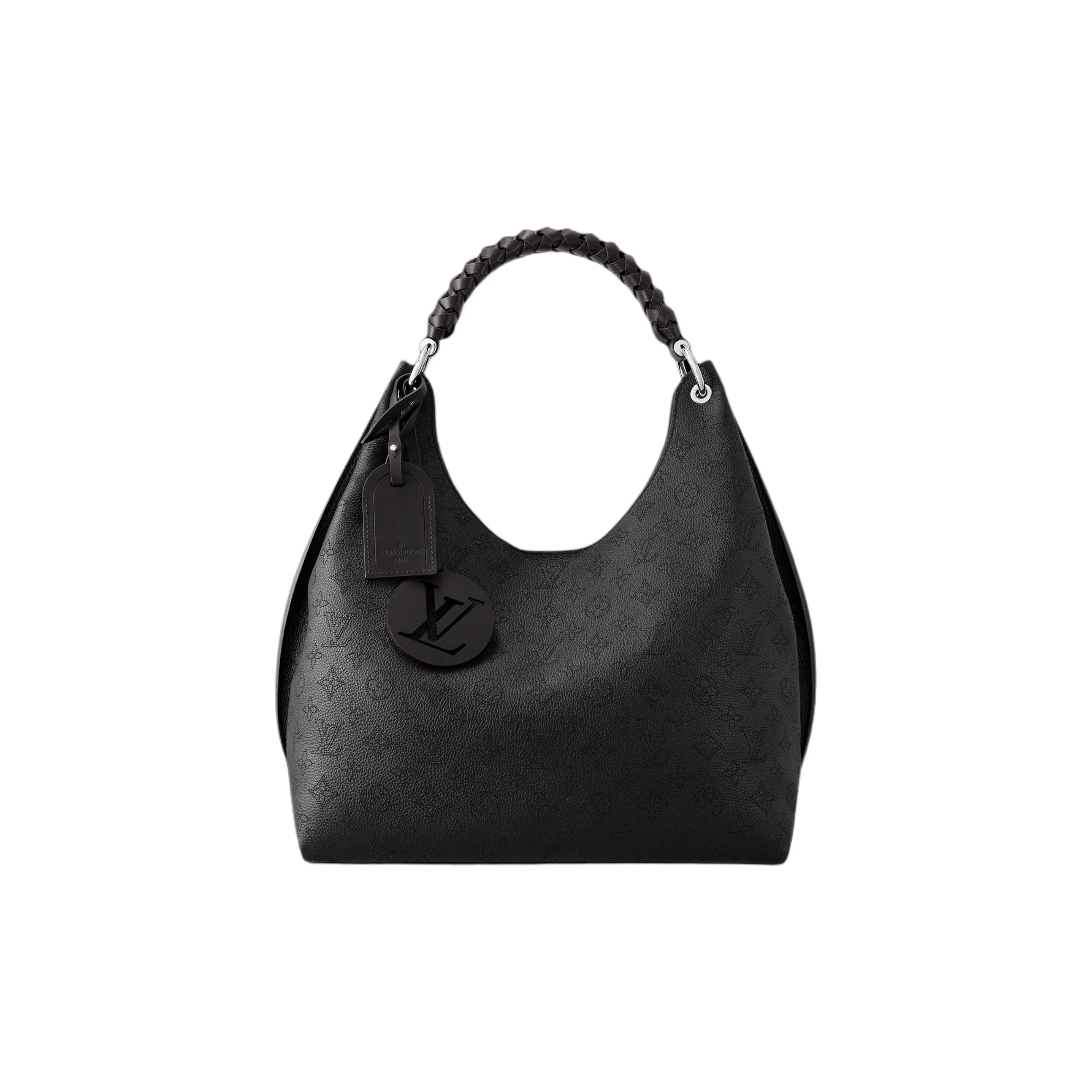 LOUIS VUITTON Carmel Mahina Hobo Bag Cream