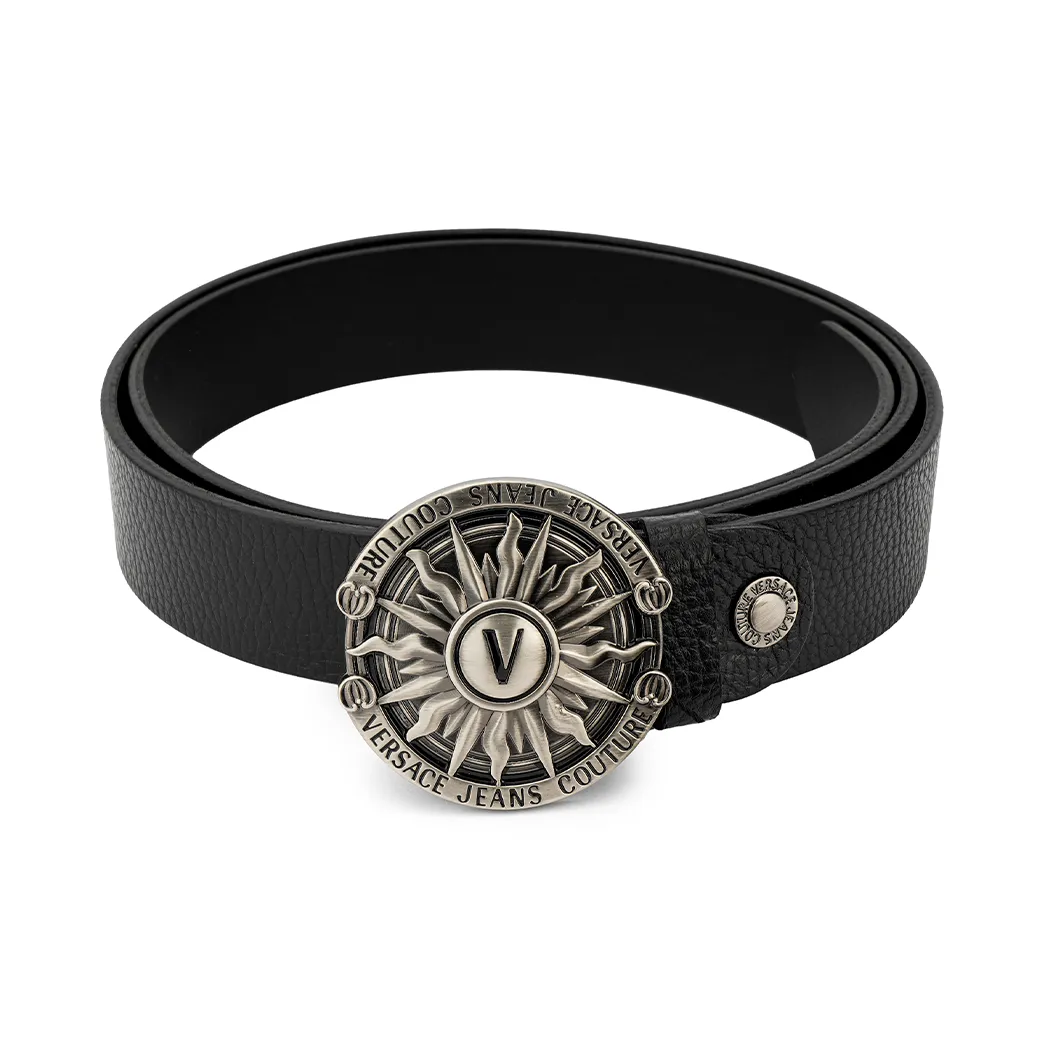 VERSACE JEANS COUTURE Leather Belts Men's Black