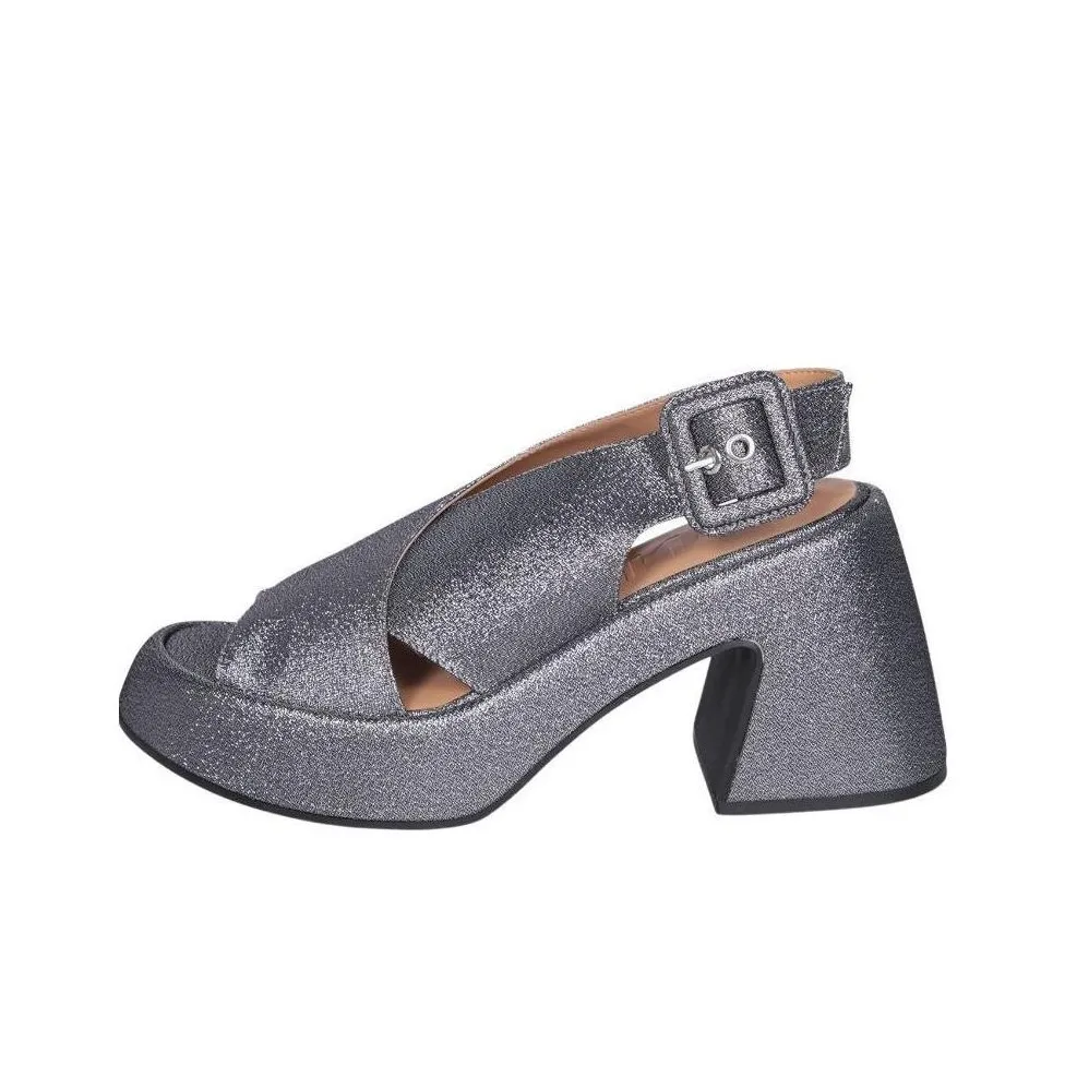 GANNI 95mm Glitter Sandals