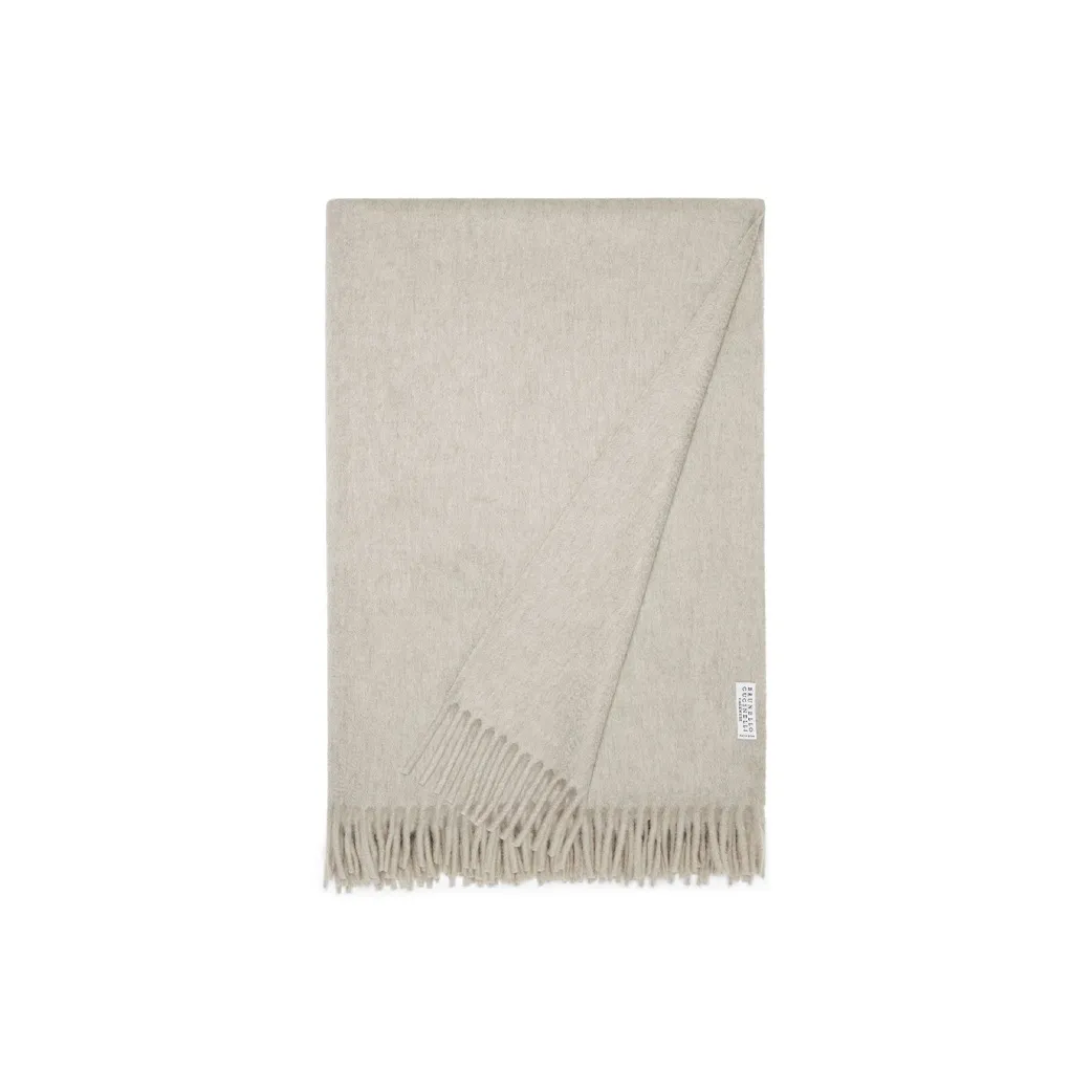 Brunello Cucinelli Fringed Knitted Blanket 200cm X 150cm