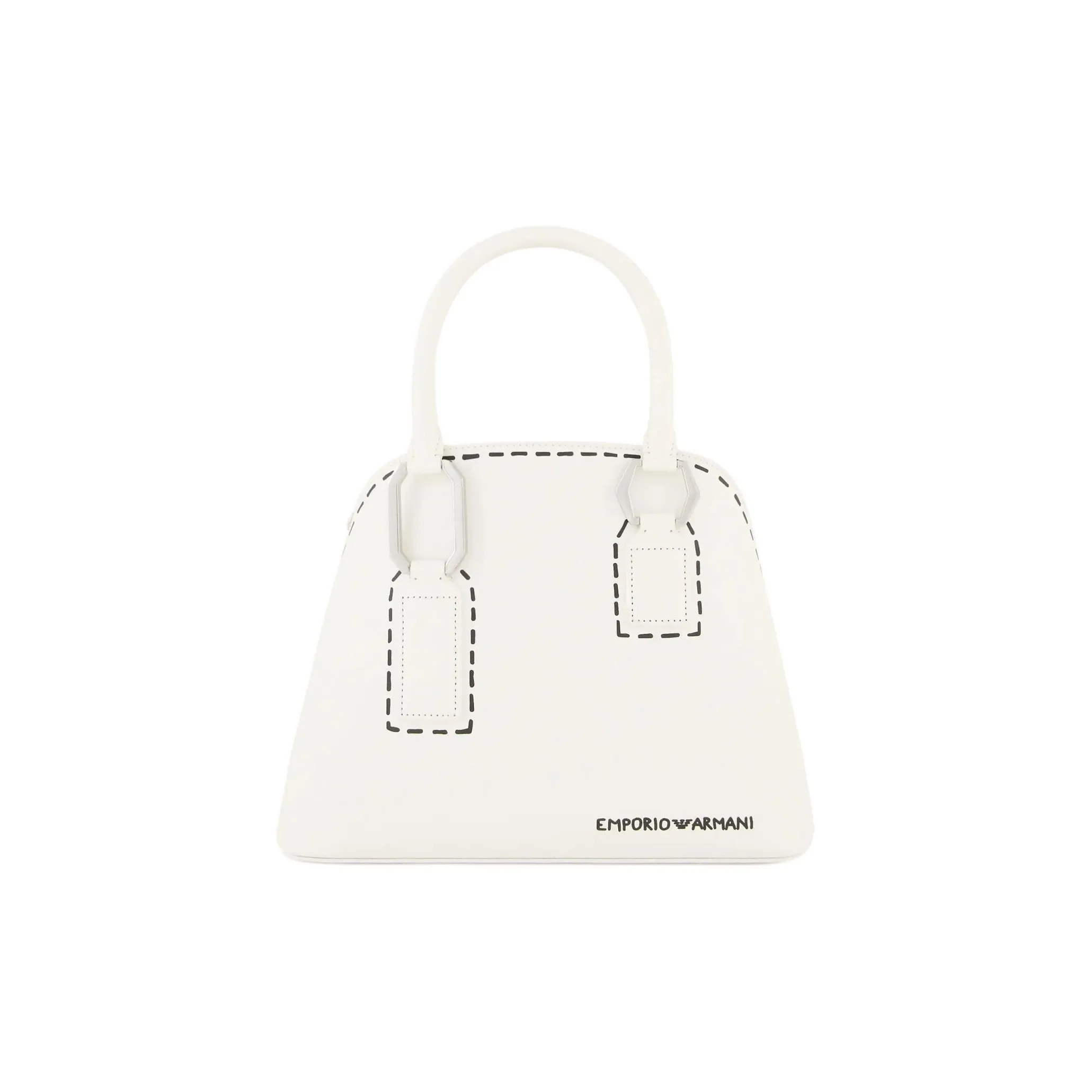 EMPORIO ARMANI Полиуретан Тоут Сумка Сумка для покупок Сумка через плечо Сумка Женская Белая
