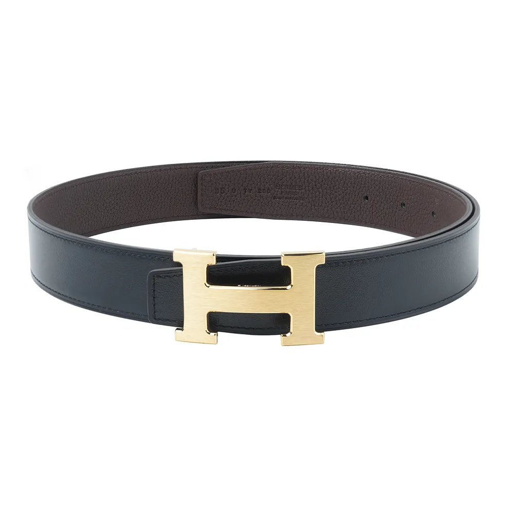 HERMES H Belt Buckle Leather Belts Unisex