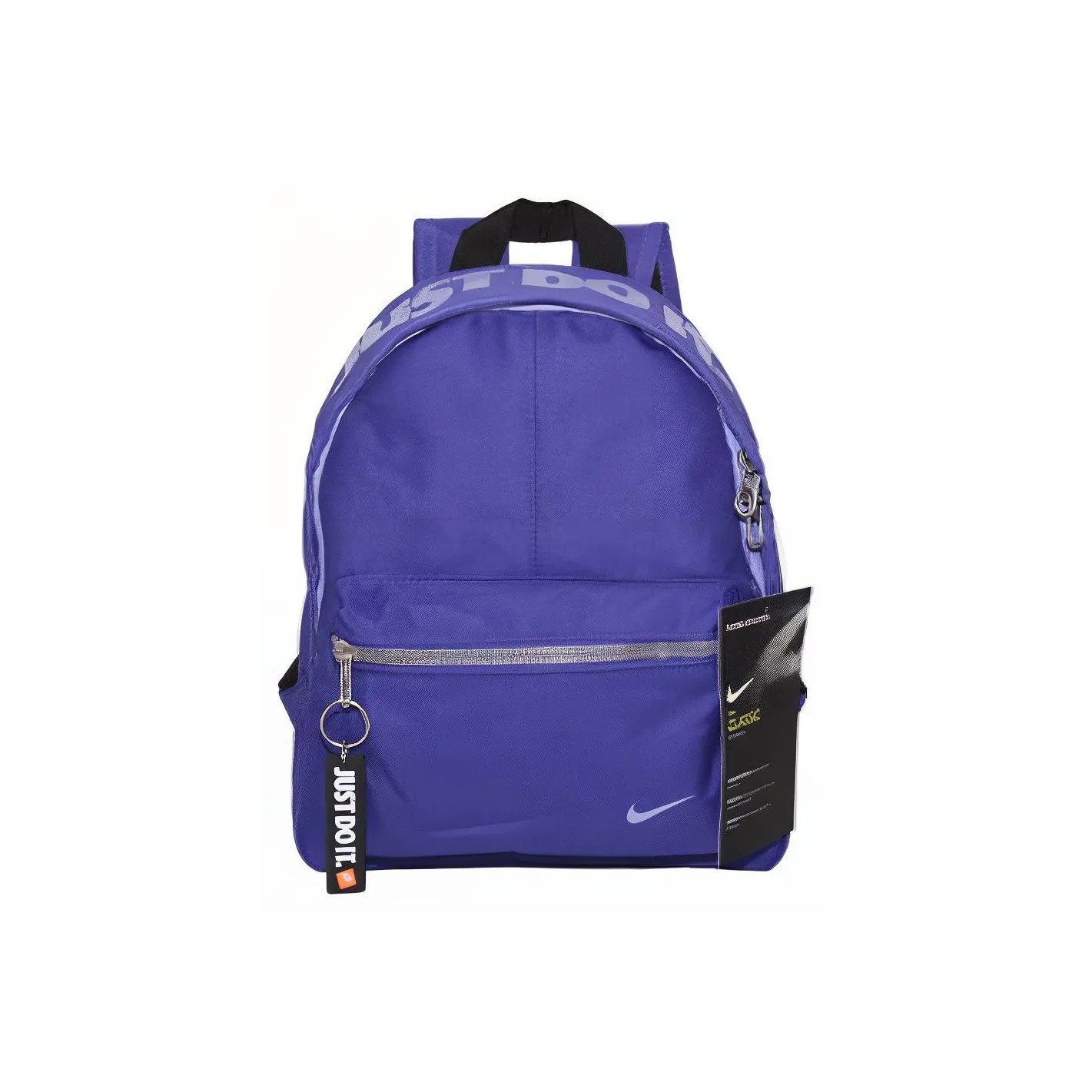 Nike Polyester Backpack Mini Unisex Silver Gray Purple