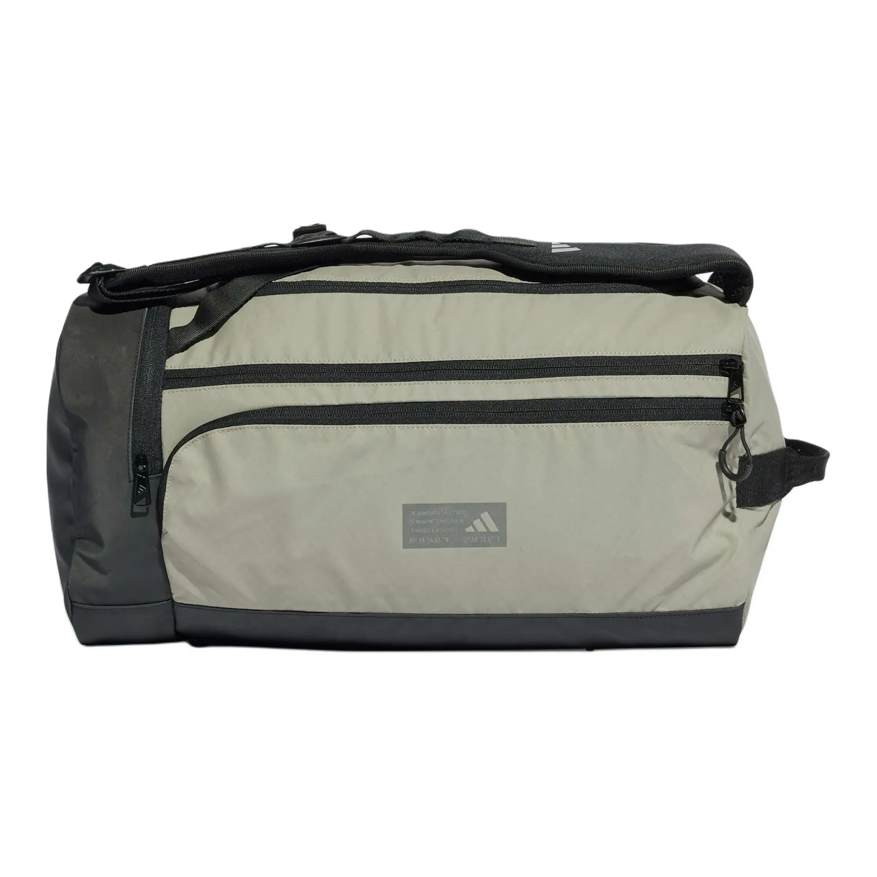 Adidas Coated PU Shoulder Bag, Crossbody Bag Regular Men's Silver & Pebble & Black & Gray