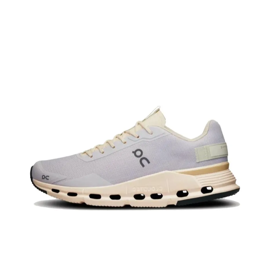 On Cloudnova Form Амортизация Износостойкие Низкие Кроссовки для Бега Женские Лавандовые