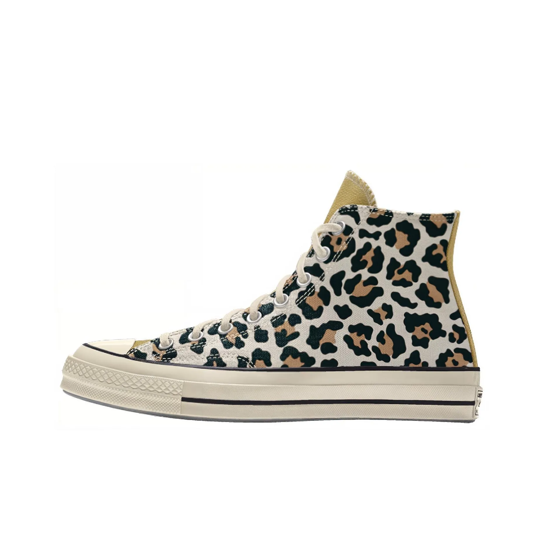 Converse 1970s High Top Canvas Shoes Unisex Leopard Print Black Конверс 1970s Высокие Кеды Унисекс с Леопардовым Принтом Черные