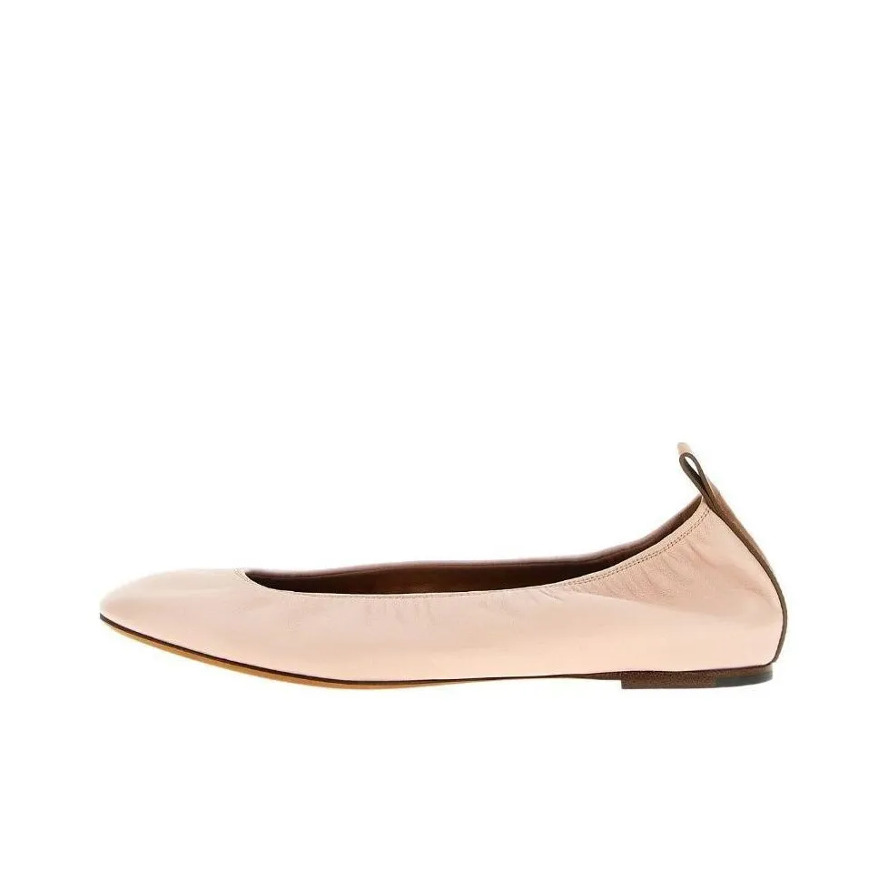 Lanvin Slip-on Leather Ballerina Shoes