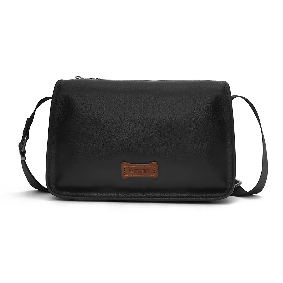 NAVIGARE Ремень из коровьей кожи стандартный мужской черный