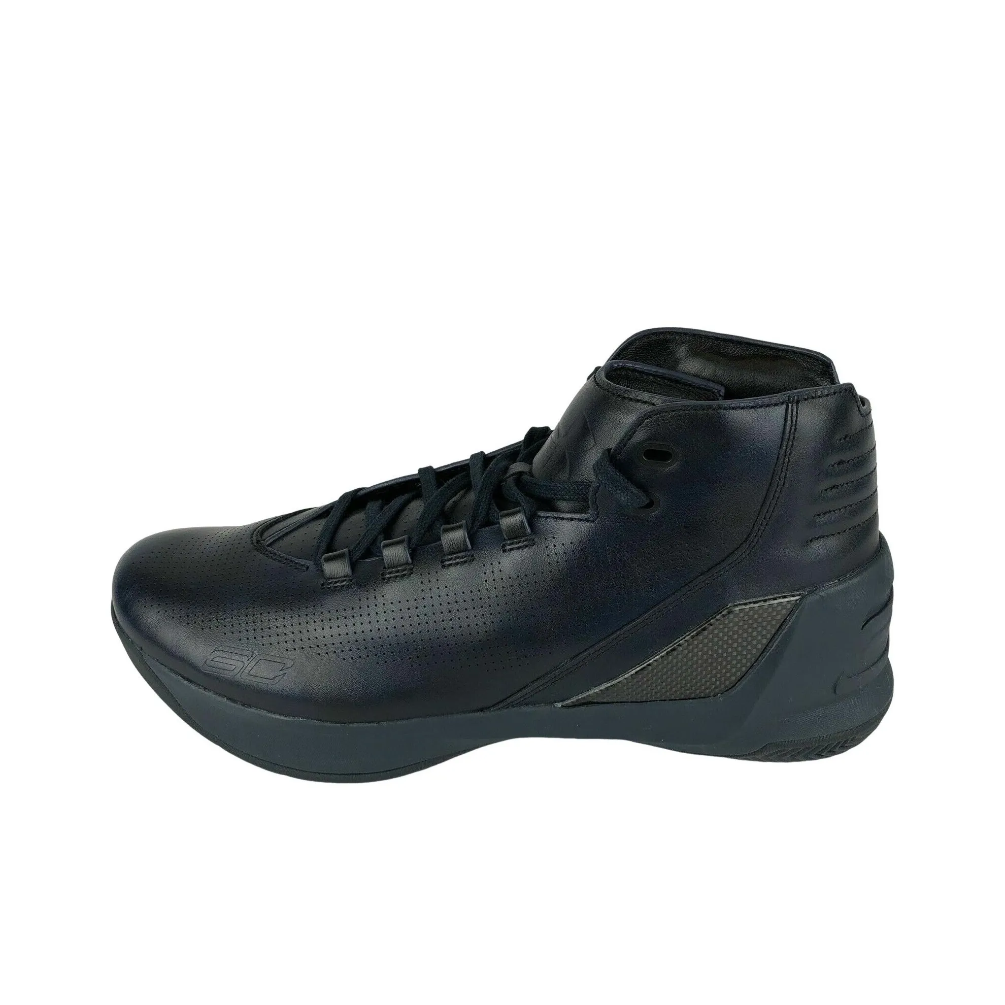 Under Armour Curry 3 Lux Ограниченная серия Амортизация Износостойкие Высокие Баскетбольные кроссовки для мужчин Черный