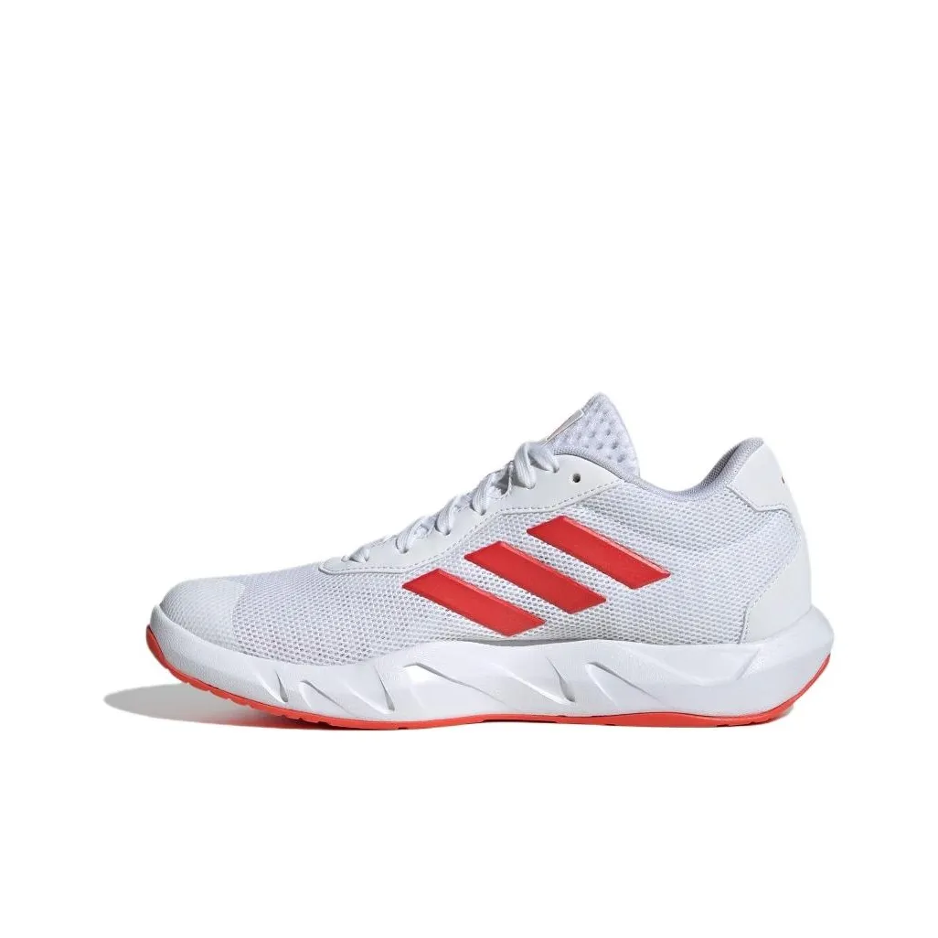 Adidas Athletics Training Casual Shoes Women's Low Top White Red