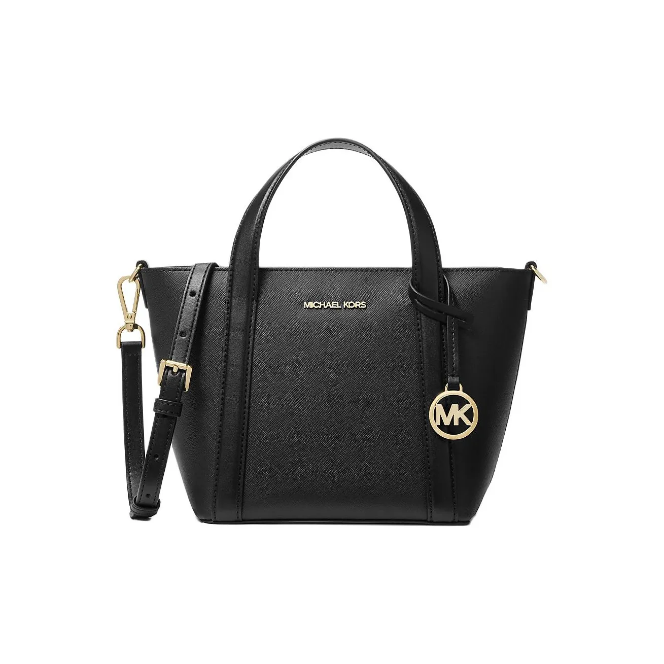 MICHAEL KORS Холст Тоут Сумка Сумка для покупок Сумка через плечо Сумка Маленькая Женская Черная