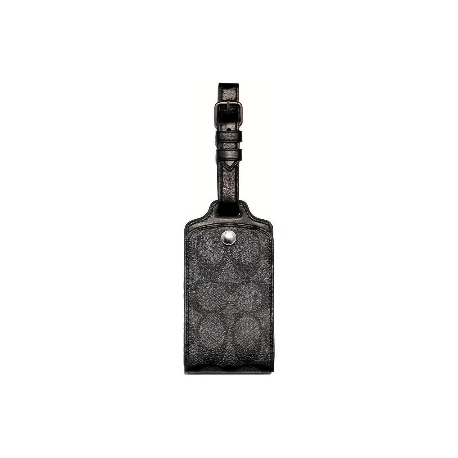 COACH Luggage Canvas Leather Pendant Men's Black