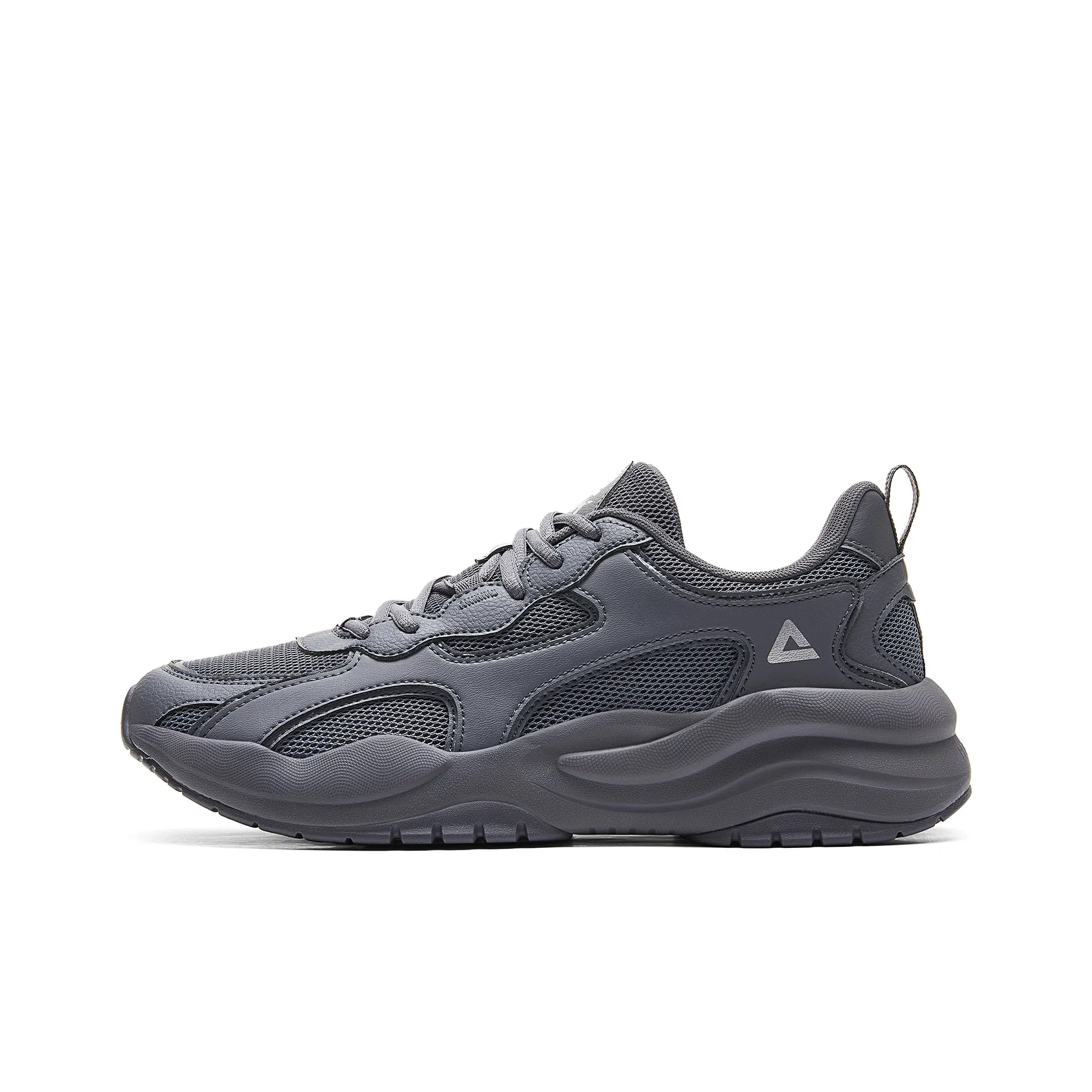 PEAK Tidal Wave Cushioning Anti Slip And Wear Resistant Rebound Low Top Casual Shoes Men's Paloma Gray