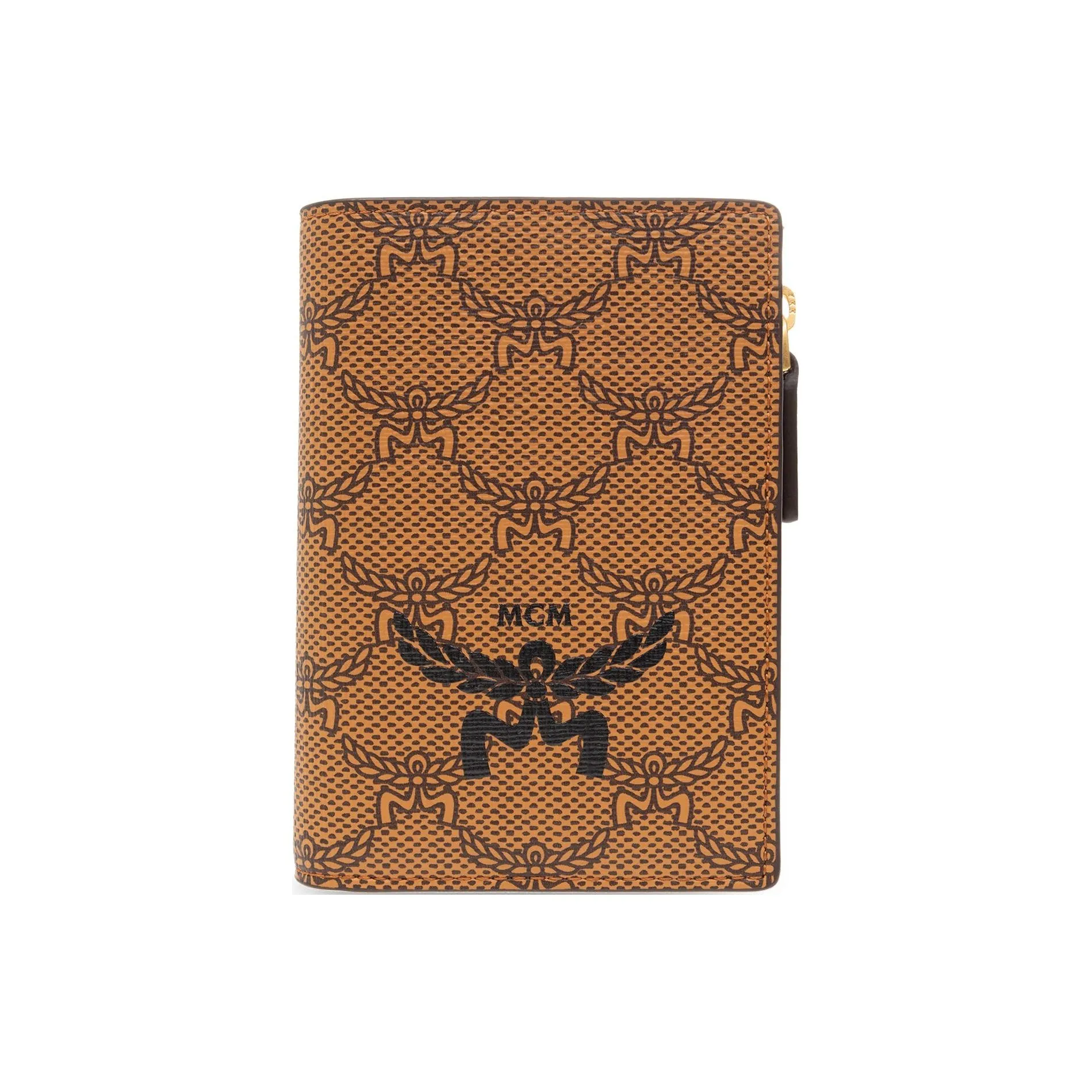 MCM Холст и Кожа Кошелек Мини Мужской Коньяк