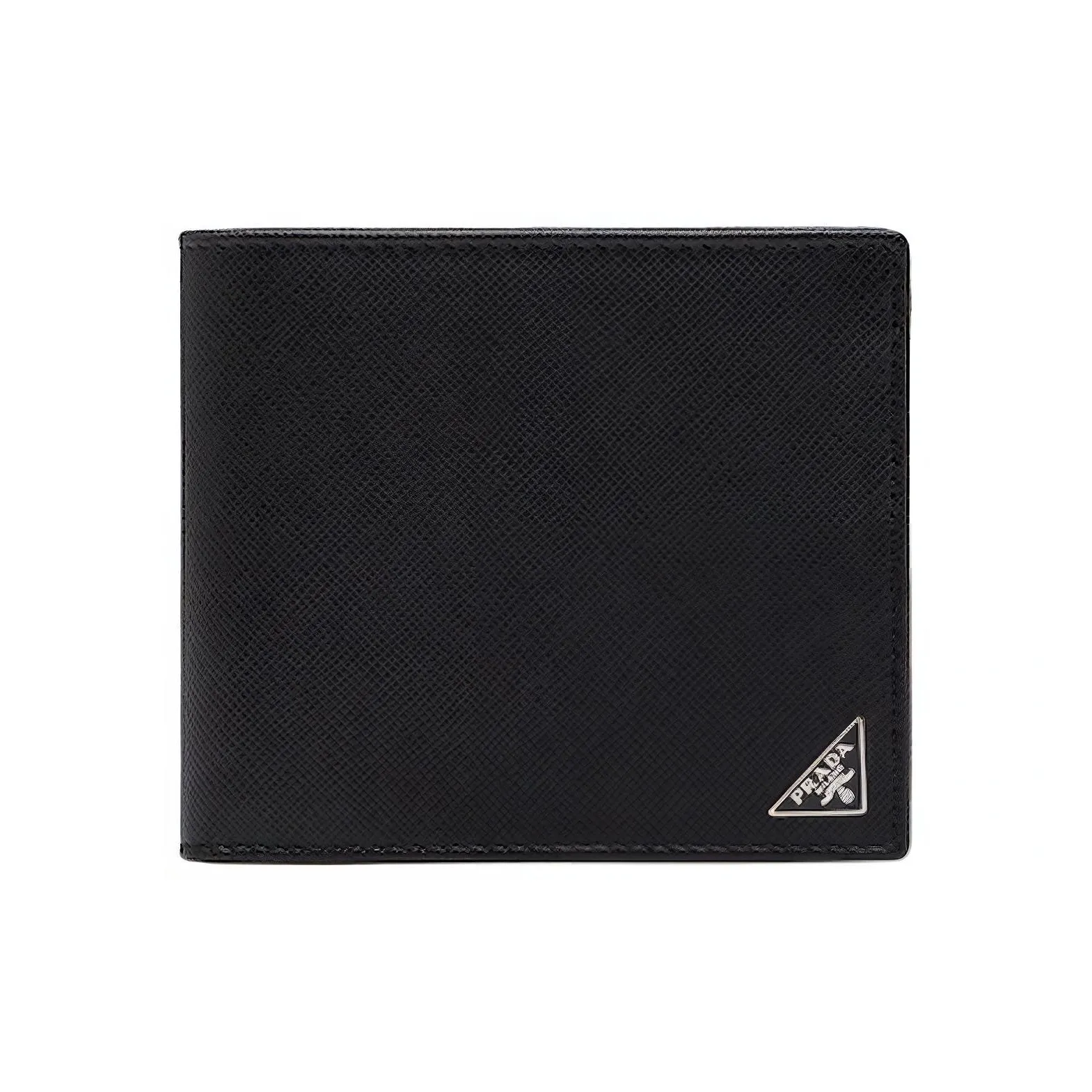PRADA Leather Wallet Men's Black