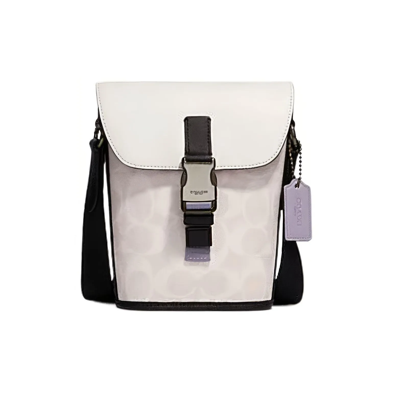 COACH Сумка через плечо из коровьей кожи курьерская сумка маленькая мужская белая