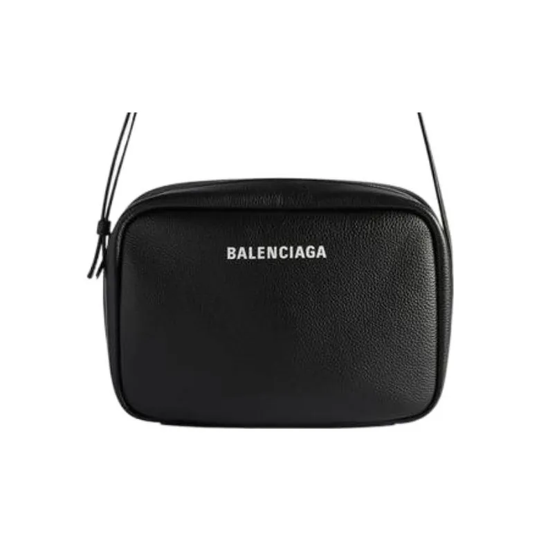Balenciaga Everyday Cow Leather Crossbody Bag Shoulder Bag Women's Black