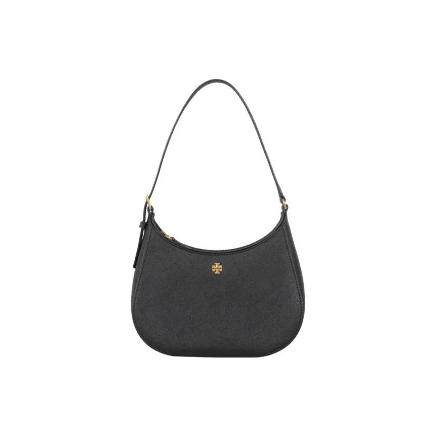 TORY BURCH Emerson Textured Cow Leather Shoulder Bag Handbag Shoulder Bag Women's Black