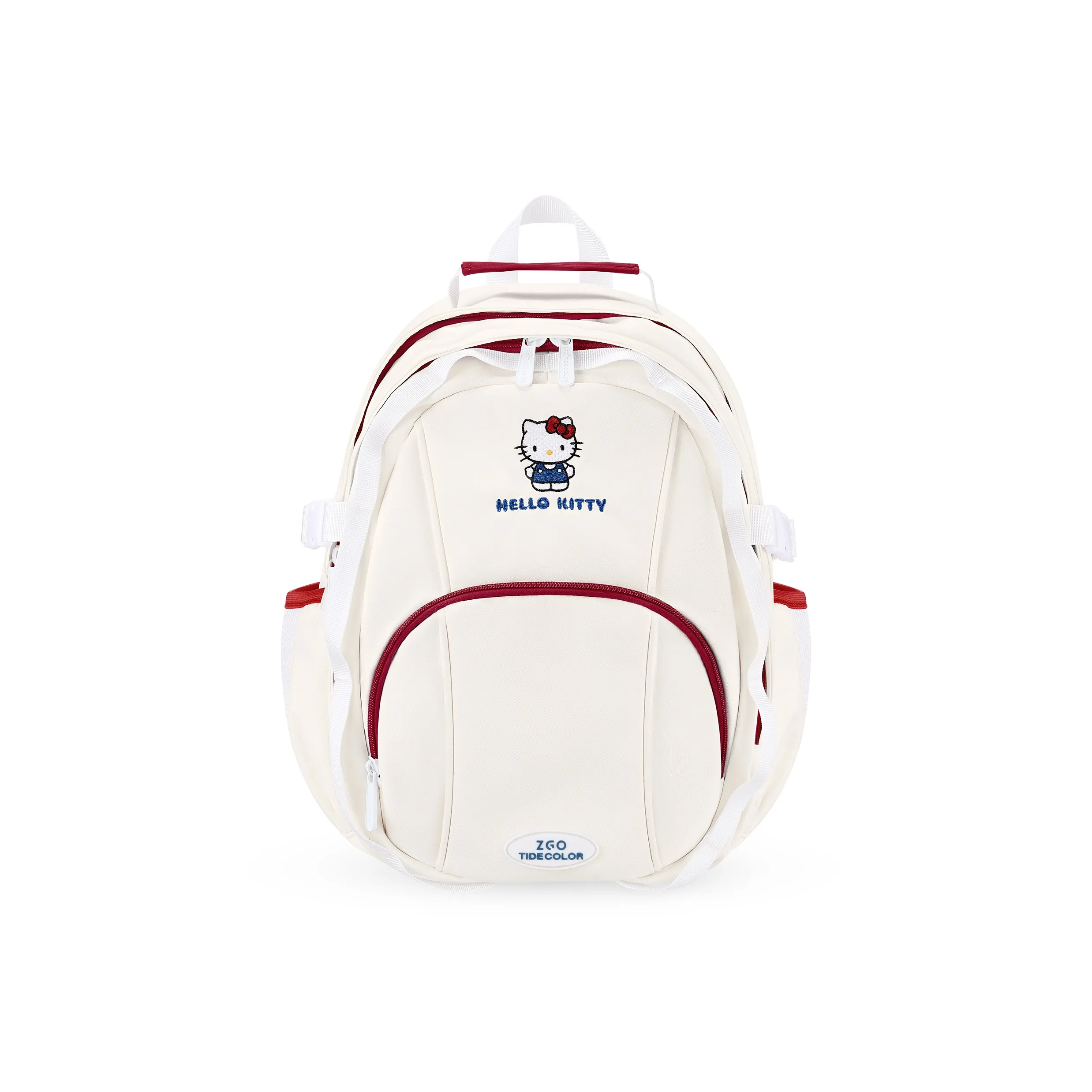 Zgo Sanrio Hello Kitty Collection Hello Kitty Polyester Backpack Large Unisex Red White