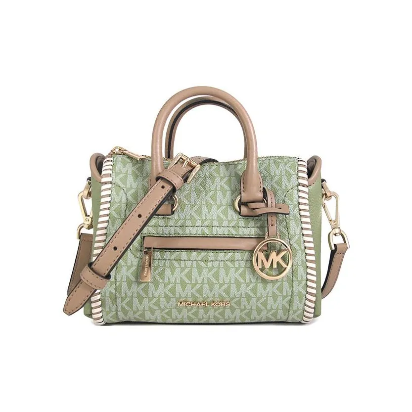 MICHAEL KORS Carine Canvas Shoulder Bag, Crossbody Bag, Handbag Extra Small Women's Fruit Green