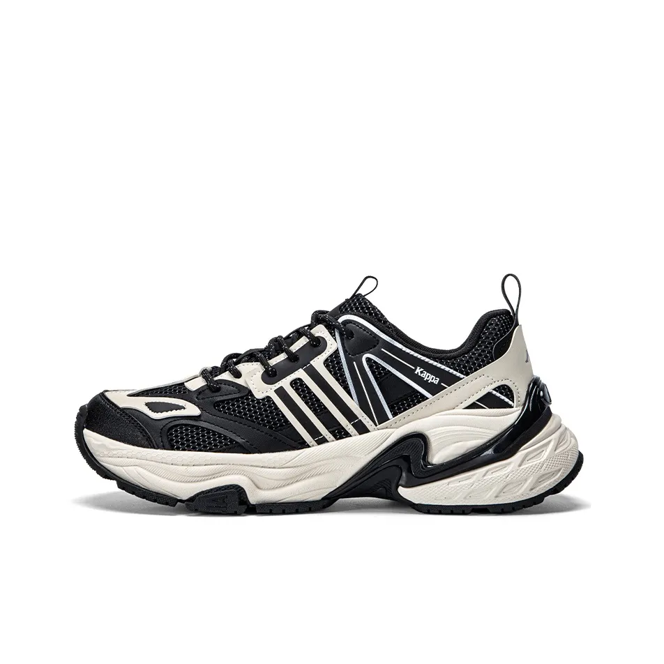 Kappa Augustus Anti Slip Wear Resistant Low Top Chunky Sneakers Men's Black