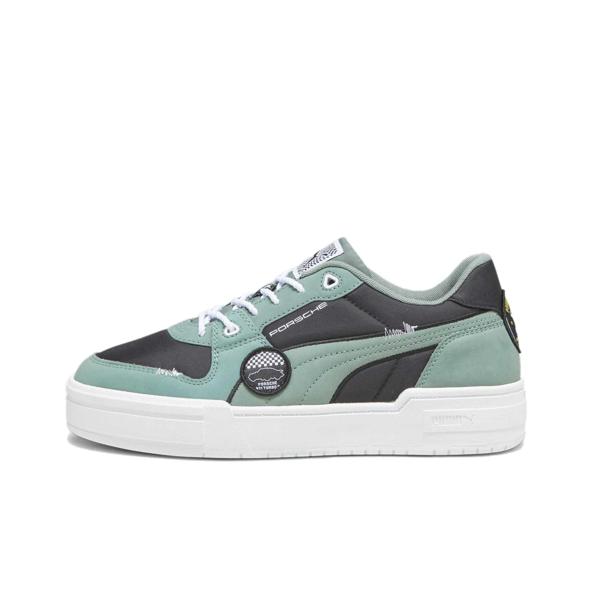 PUMA Porsche Legacy CA Pro Lux GC Low Top Skateboard Shoes Unisex Green Black