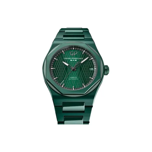 GP Автоматический Механический Movement Мужские Часы Laurel Series 42mm*11,08mm Зеленые