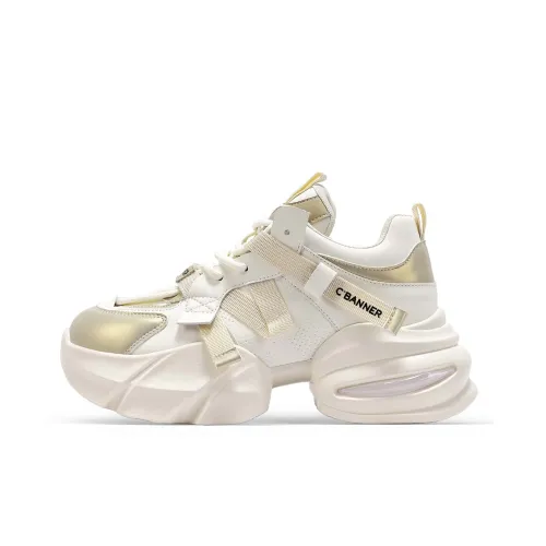 C°BANNER Толстоподошвенные кроссовки Low Top Золотые Женские
