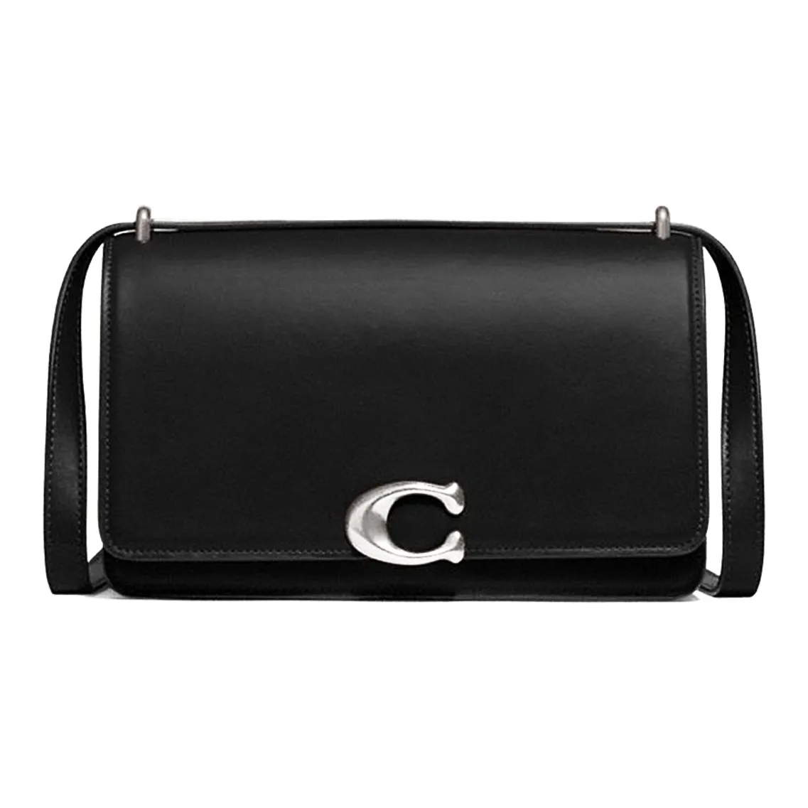 COACH Bandit Cow Leather Crossbody Bag, Shoulder Bag Medium Size Women's Black