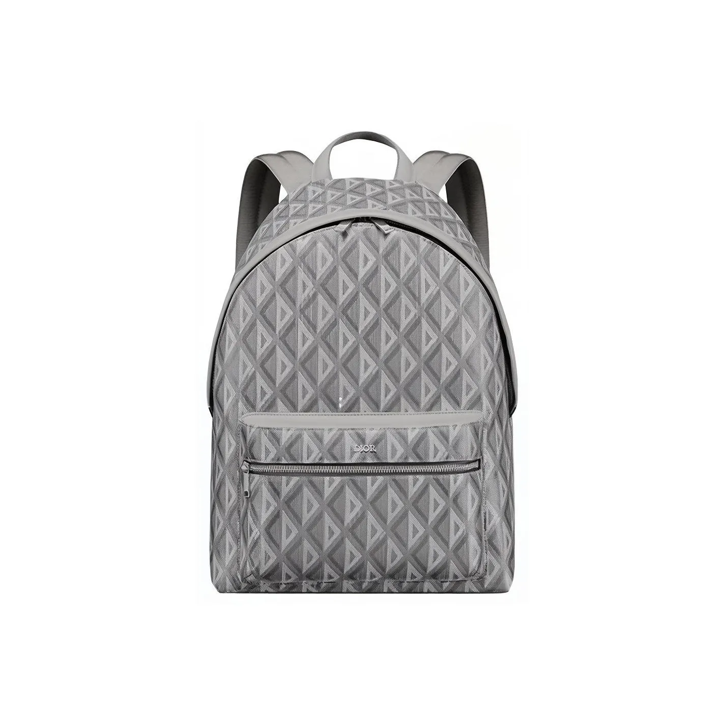 DIOR Canvas With Leather Backpack Regular Men's Gray