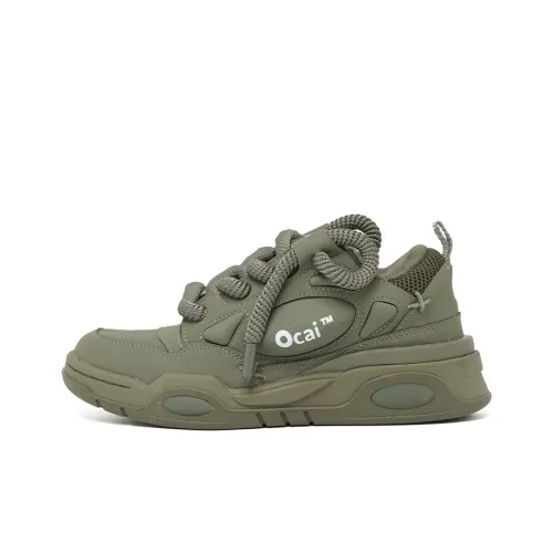 Ocai 001 RETRO Кроссовки для скейтбординга Low Top Оливково-зеленый Унисекс