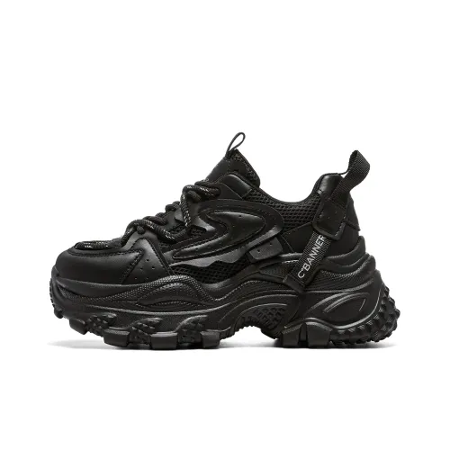 C°BANNER Толстоподошвенные кроссовки Low Top Черные Женские