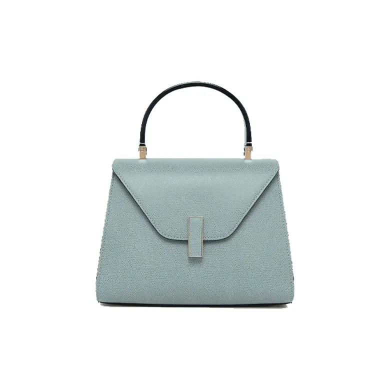 Valextra Iside Millepunte Calfskin Handbag, Shoulder Bag, Crossbody Bag Mini Women's Smolder Blue