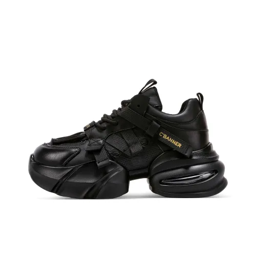 C°BANNER Толстоподошвенные кроссовки Low Top Черные Женские