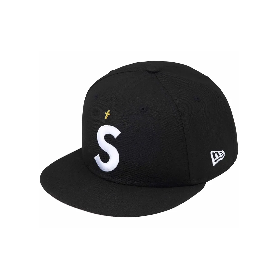Supreme Gold Cross S Logo New Era Fitted Hat