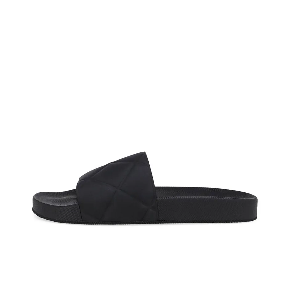 Bottega Veneta Quilted Slides Black