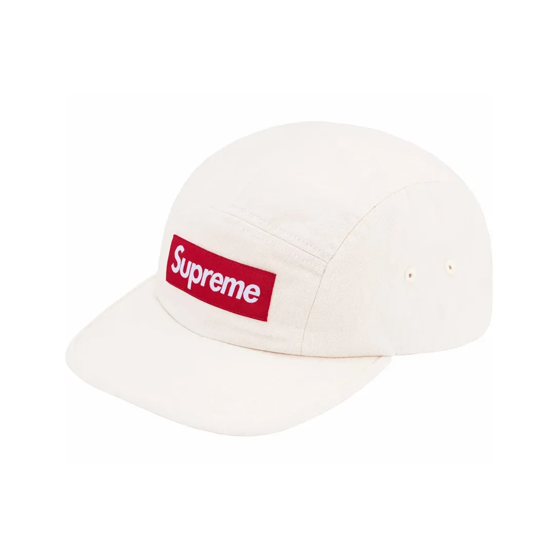 Supreme 100% хлопок саржевые кепки унисекс бежевый