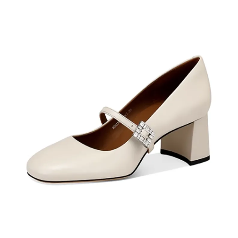 JESSICA SOPHIA Туфли Мэри Джейн с грубым каблуком 5,5 см женские