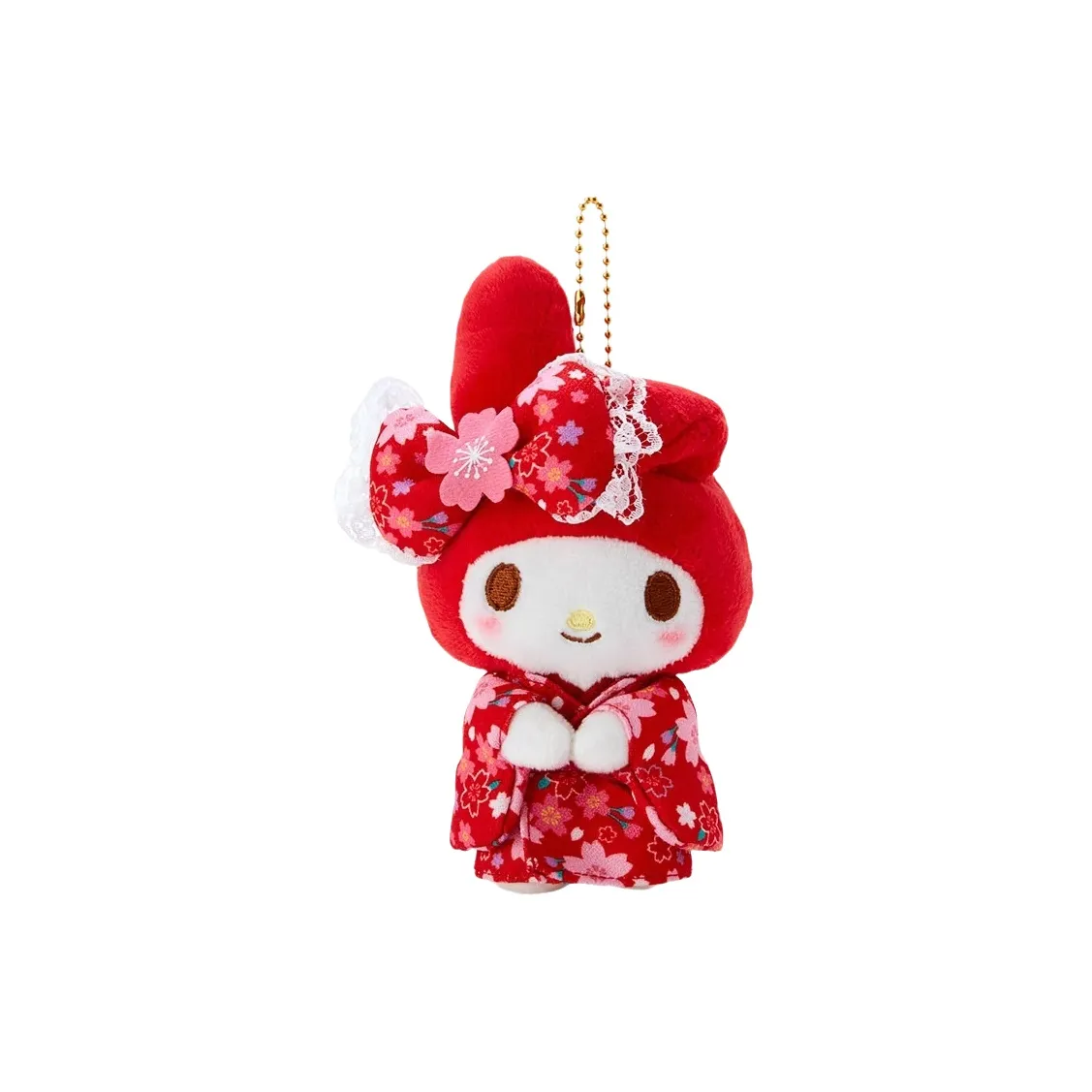Санрио My Melody Cherry Blossom Коллекция Kimono Куклы Плюшевая Подвеска Высота 16 см