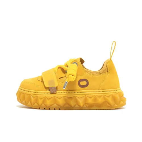 OETZI Кроссовки для скейтбординга Low Top Желтые Унисекс
