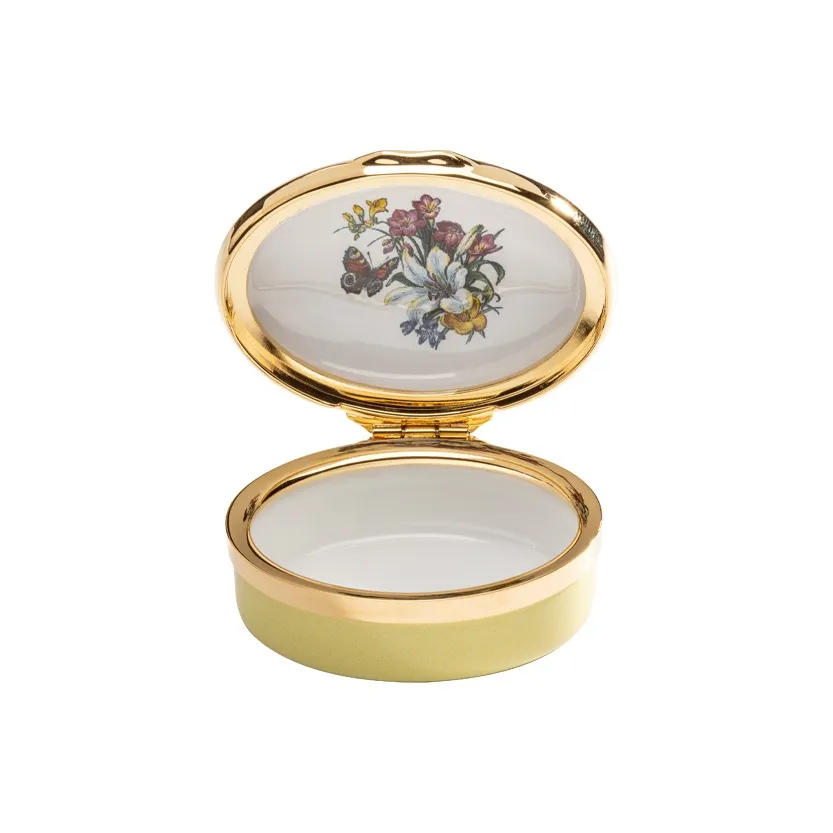 Halcyon Days I Love You Mom Enamel Jewelry Box Hoop Earrings Necklace Ring Accessory Storage Box Unisex