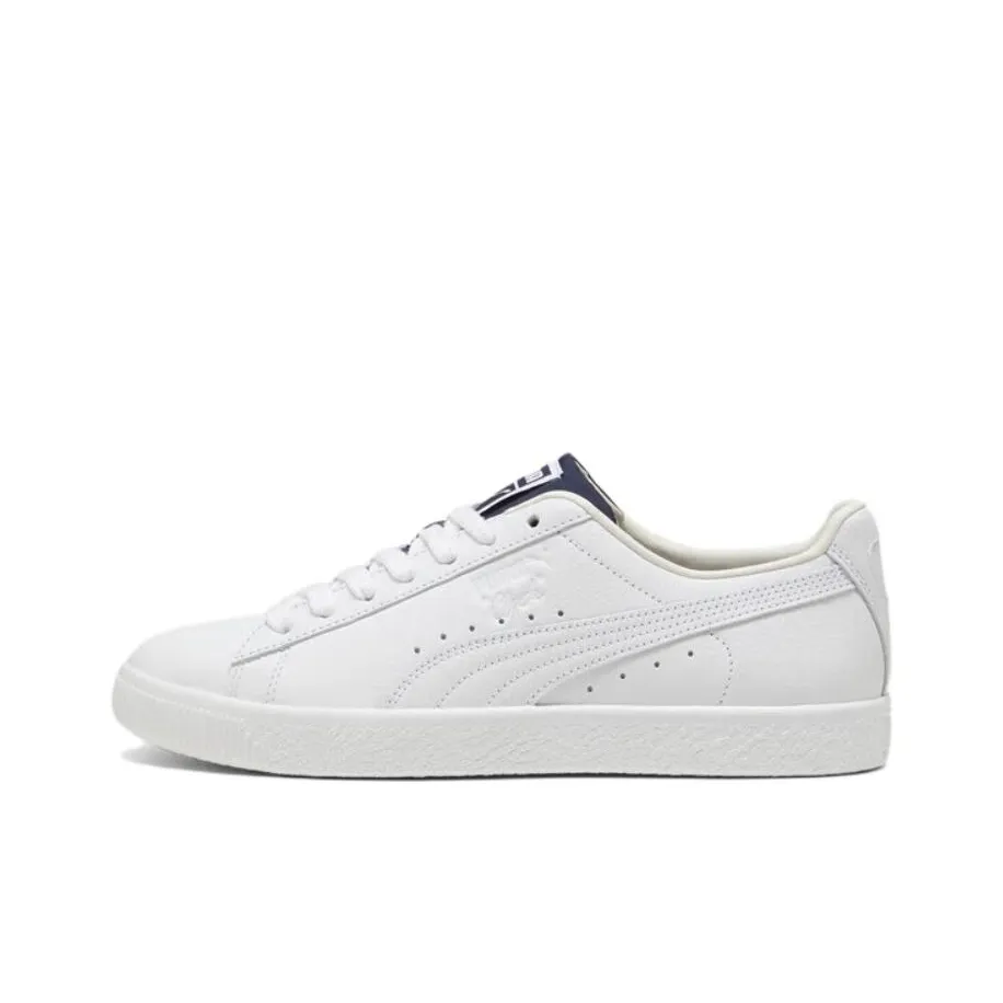 PUMA SF Clyde Varsity 2 Low Топ Скейтборд Кроссовки Унисекс Белый Синий