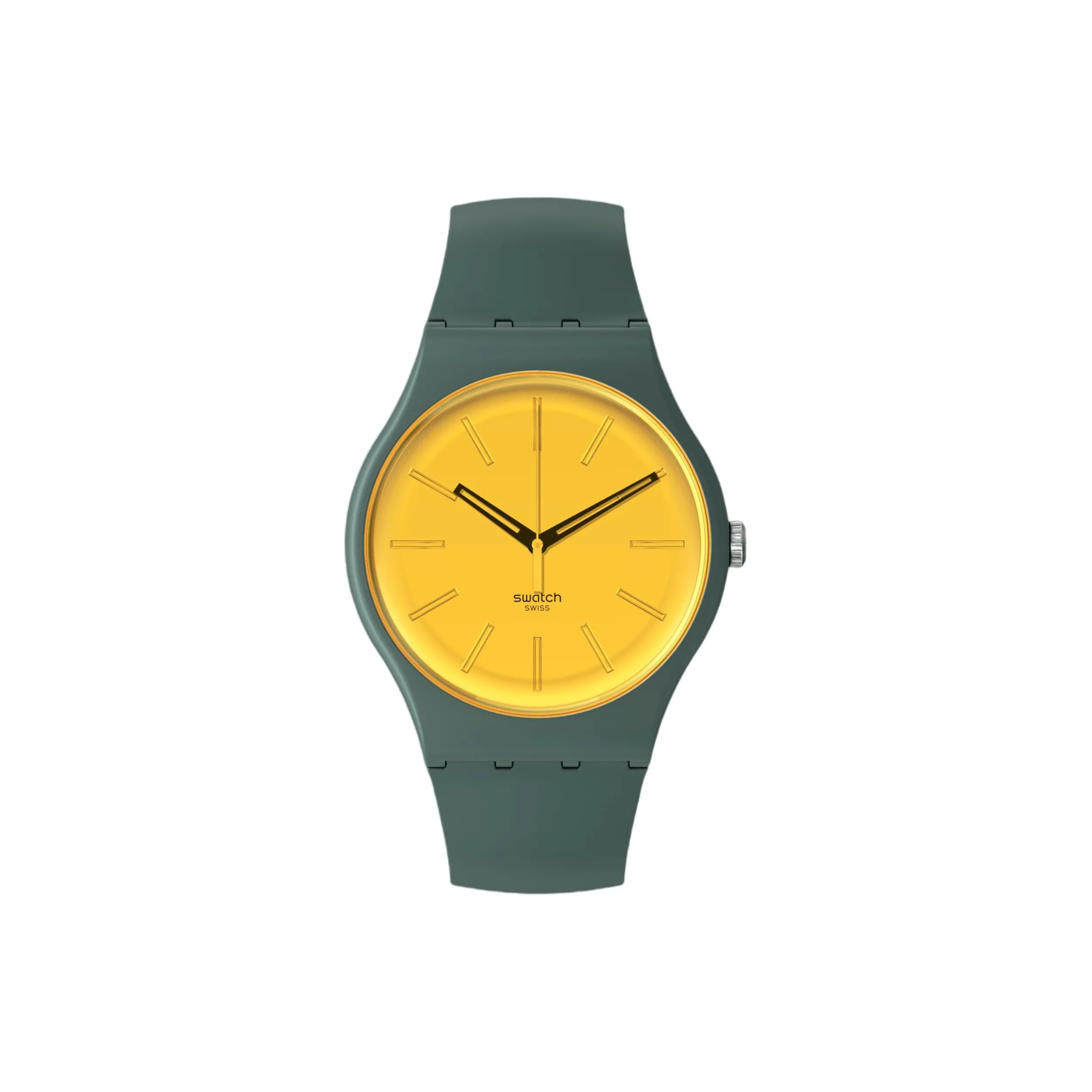 Swatch Quartz Movement Унисекс Часы 47,4mm*41mm*9,85mm Желтые