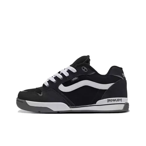 VANS Rowley Кроссовки для скейтбординга Низкие Черно-белые с пандой Унисекс