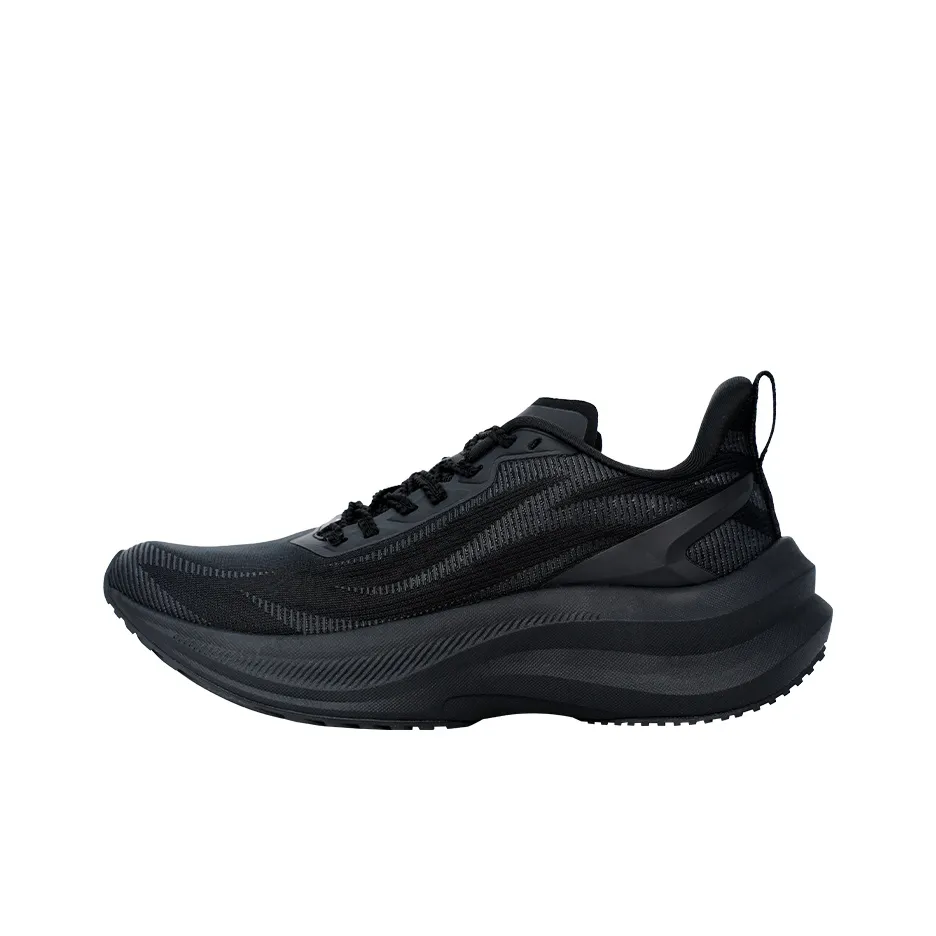 MINEPAIR Cushioning Abrasion Resistant Support Low Top Casual Shoes Unisex Obsidian Black