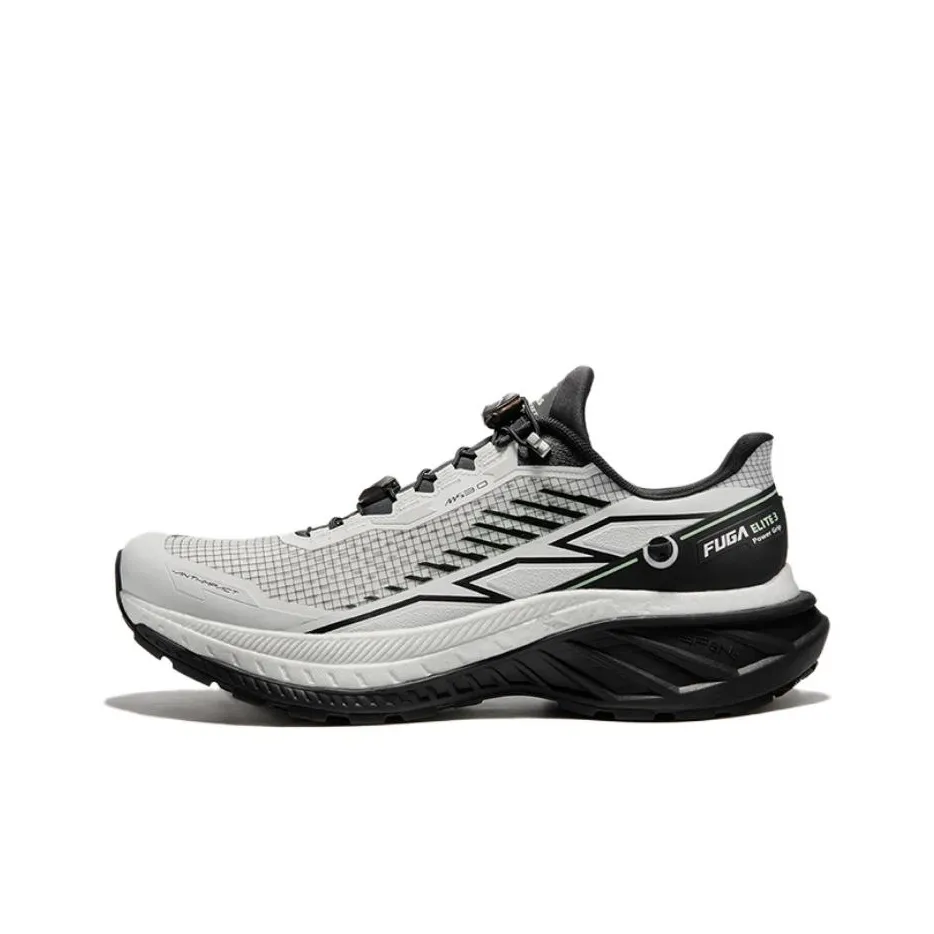 KAILAS FUGA Anti Slip Wear Resistant Low Top Trail Running Shoes Men's Cloud White/Ink Black