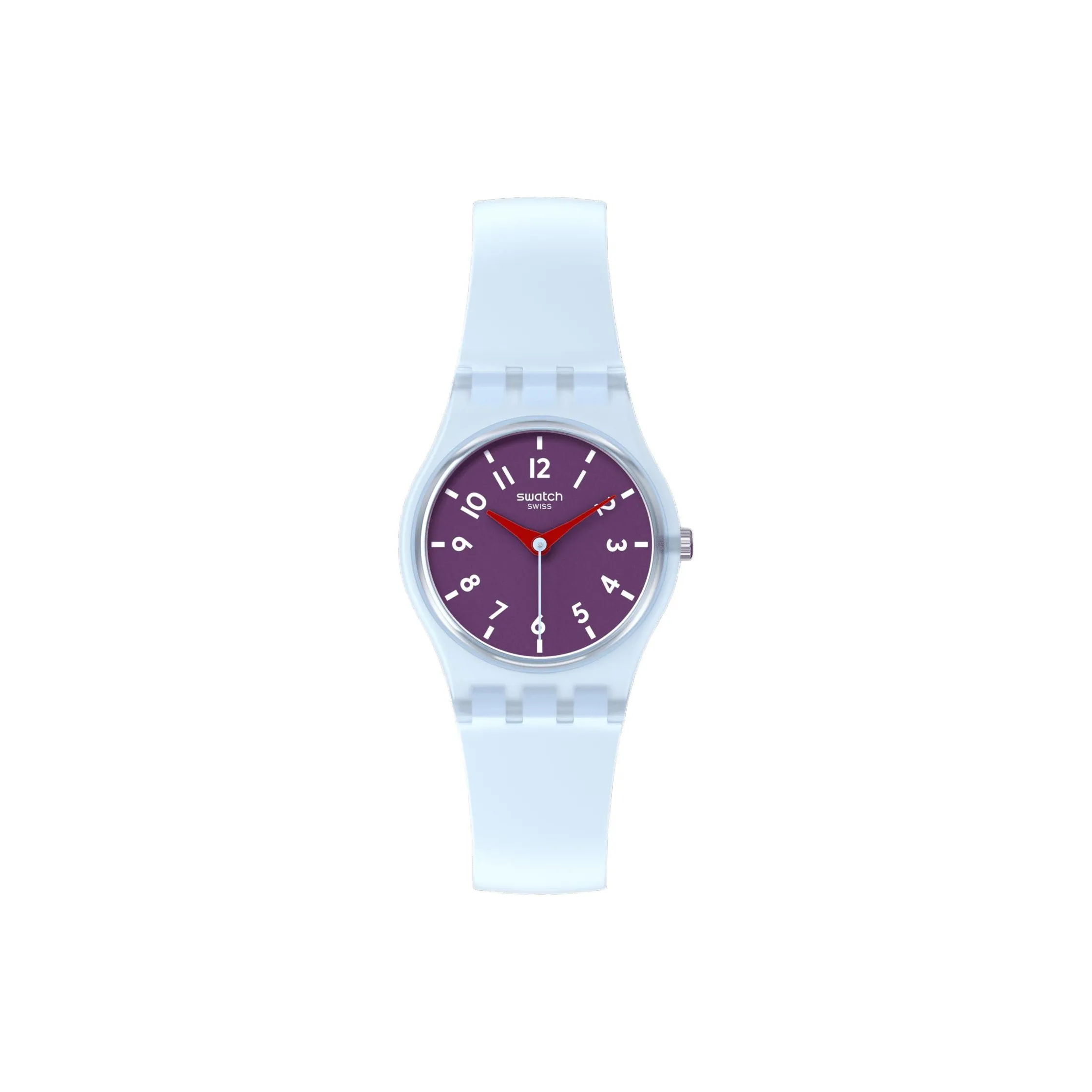 Swatch Essentials Collection Кварцевый механизм Женские часы 25 мм Фиолетовый циферблат