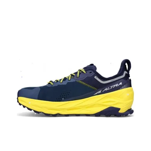 Altra Olympus 5 Беговые кроссовки Низкие Черно-желтые Мужские